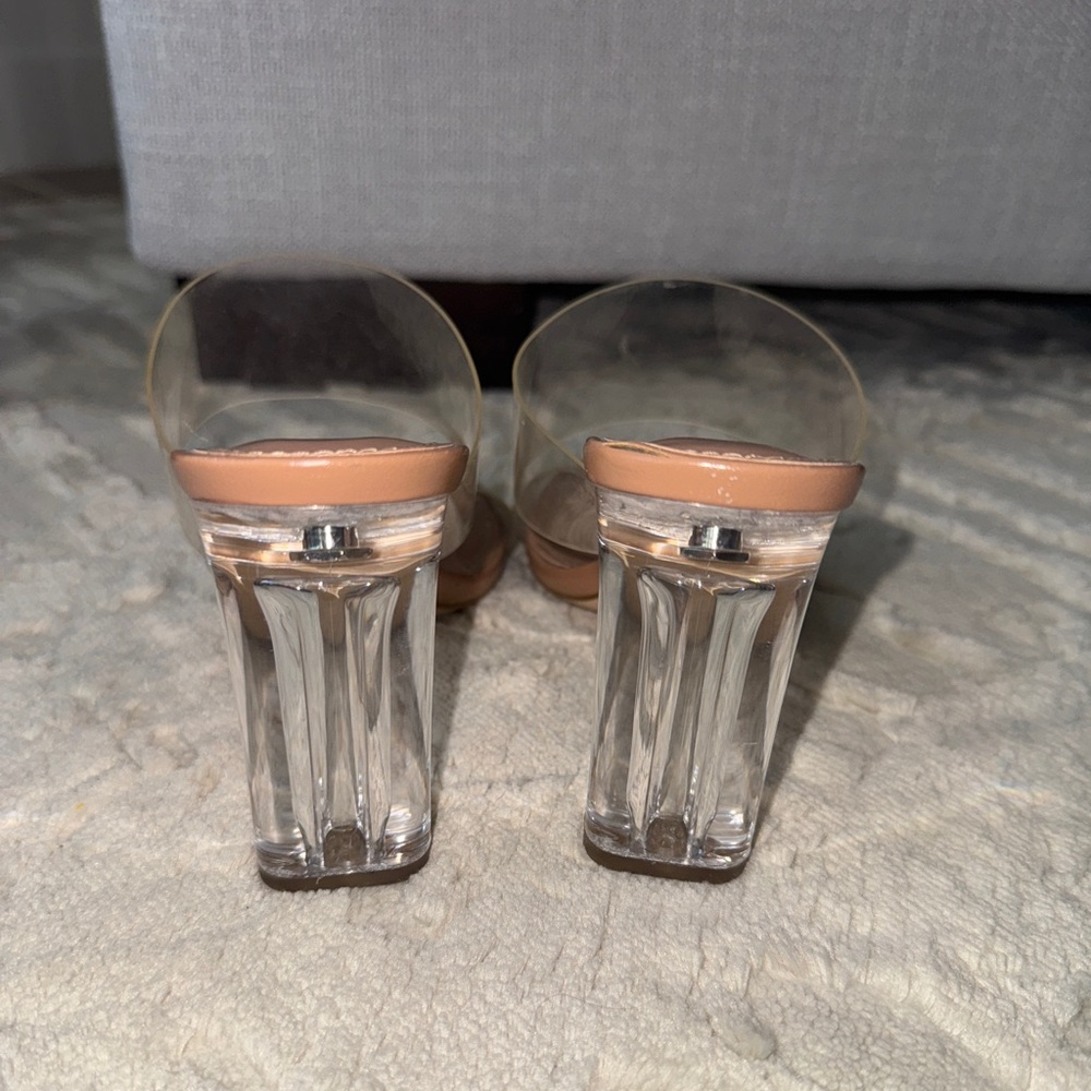 Zara Basic Collection Clear Block Heel - image 5